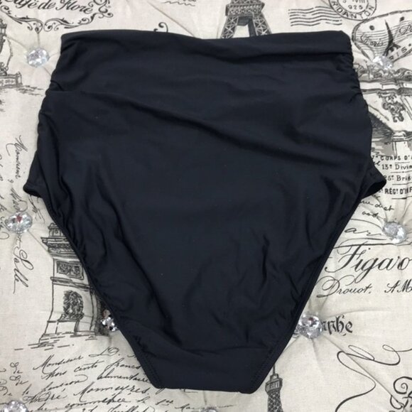 Athena Ruched High Waist Bikini Bottoms - Picture 4 of 7